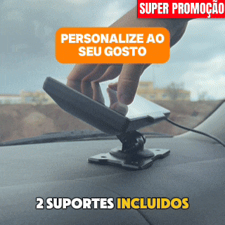 Suporte do Carlega PRO a ser fixado no tablier; vêm dois suportes para escolher a posição