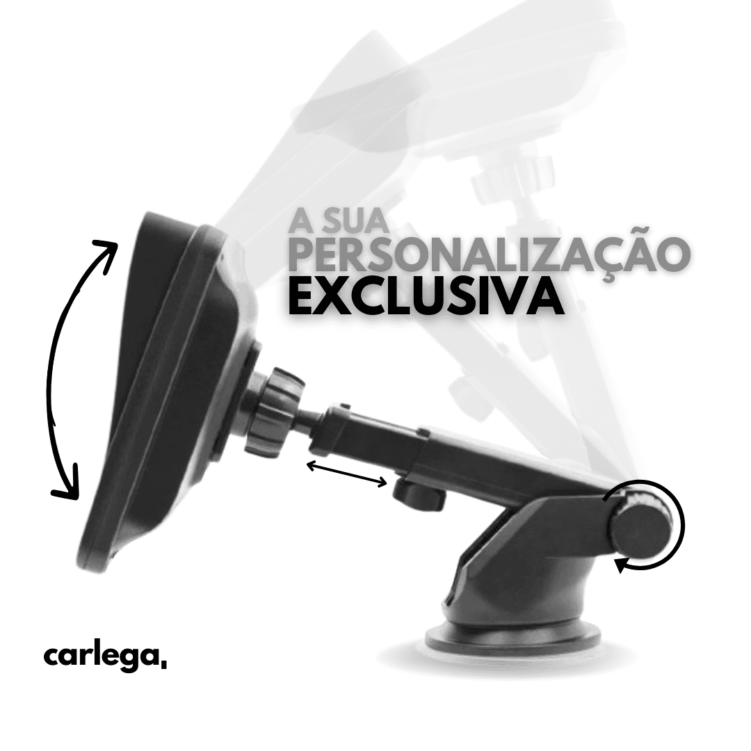 Suporte do Carlega X com braço articulado, para personalizar a posição do ecrã