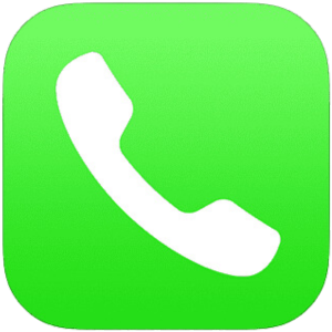 Logótipo da aplicação Telefone da Apple, para fazer chamadas pelo ecrã Carlega
