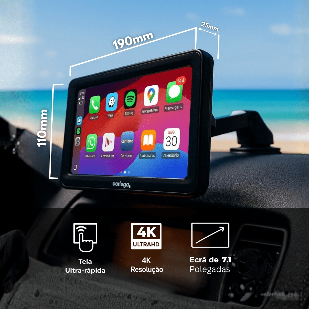 carlega X CarPlay/AndroidAuto Portátil 