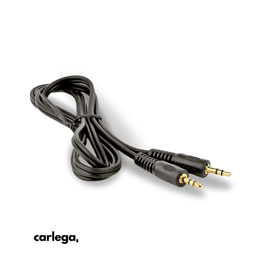 Cabo auxiliar AUX Carlega de 3,5 mm, enrolado