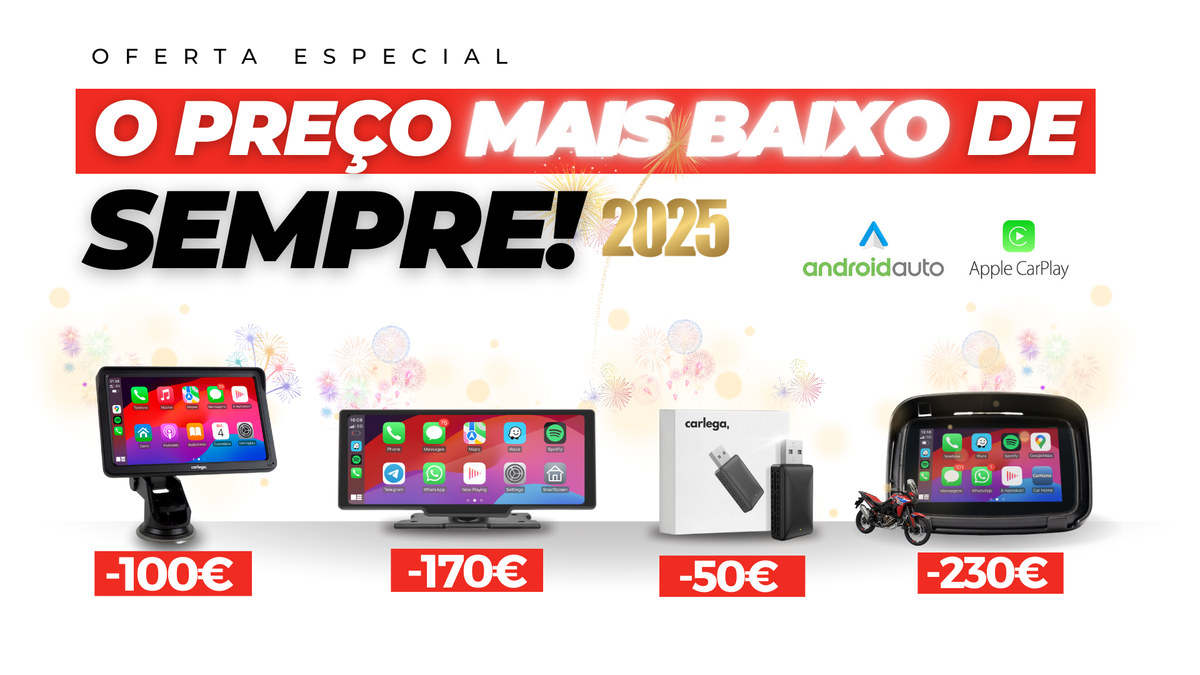Banner com toda a gama Carlega ao preço mais baixo de sempre, com descontos até 230 euros