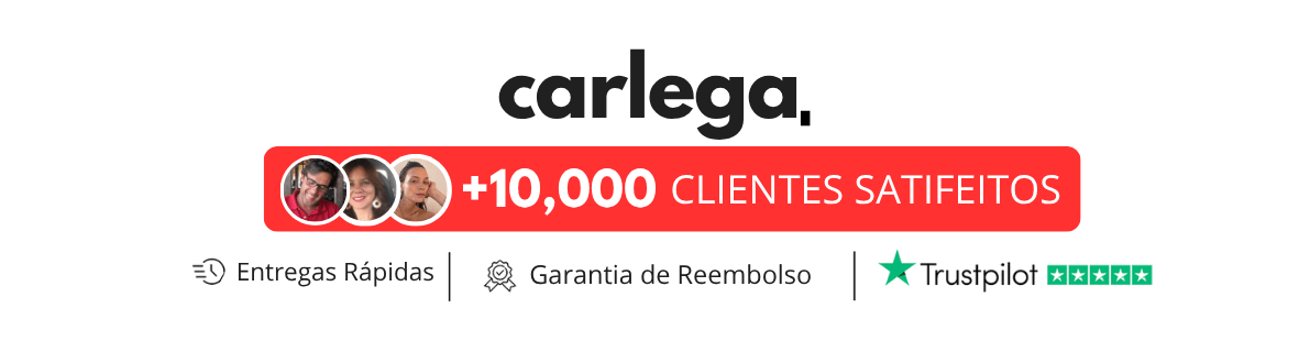 Selo Carlega de mais de 10 mil clientes satisfeitos, com entregas rápidas e garantia de reembolso