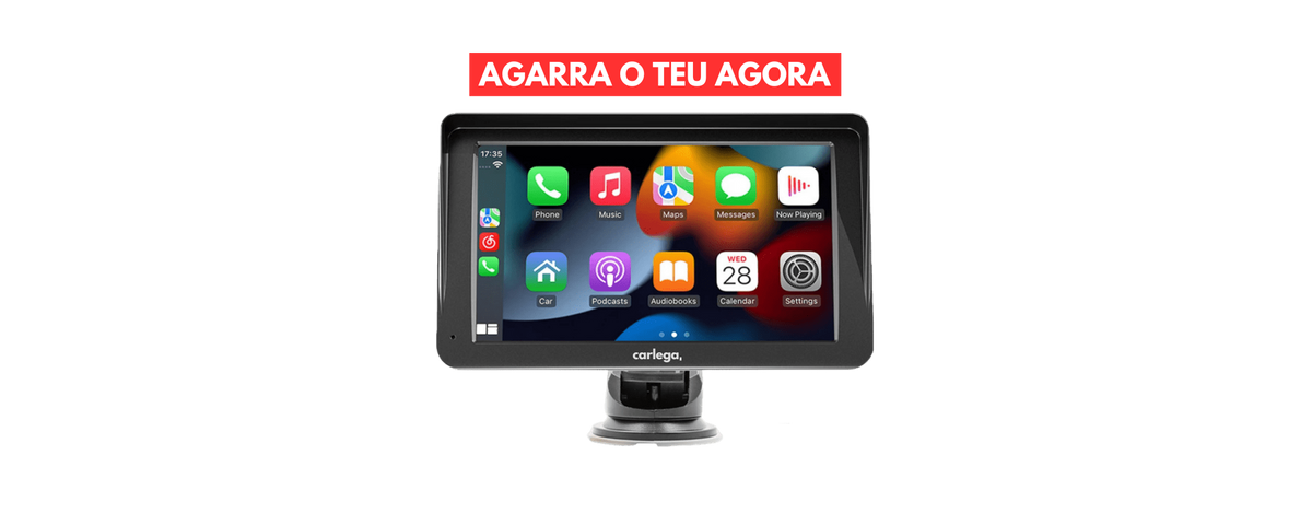 Ecrã Carlega X em tamanho reduzido com o apelo Agarra o teu agora