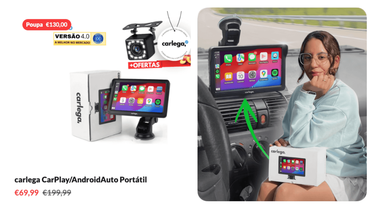 Cartão do Carlega X Versão 4.0 com ofertas incluídas, versão alternativa