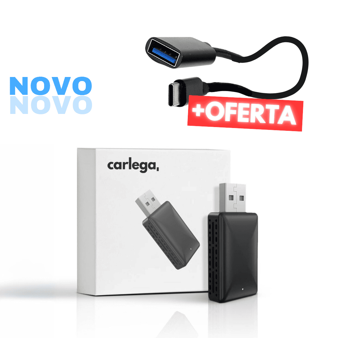 Caixa da Pen Carlega com os dois adaptadores e o cabo de oferta